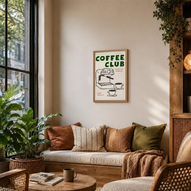 Coffee Bar Framed Wall Art Espresso Machine Picture Kitchen Wall Decor - Image 4