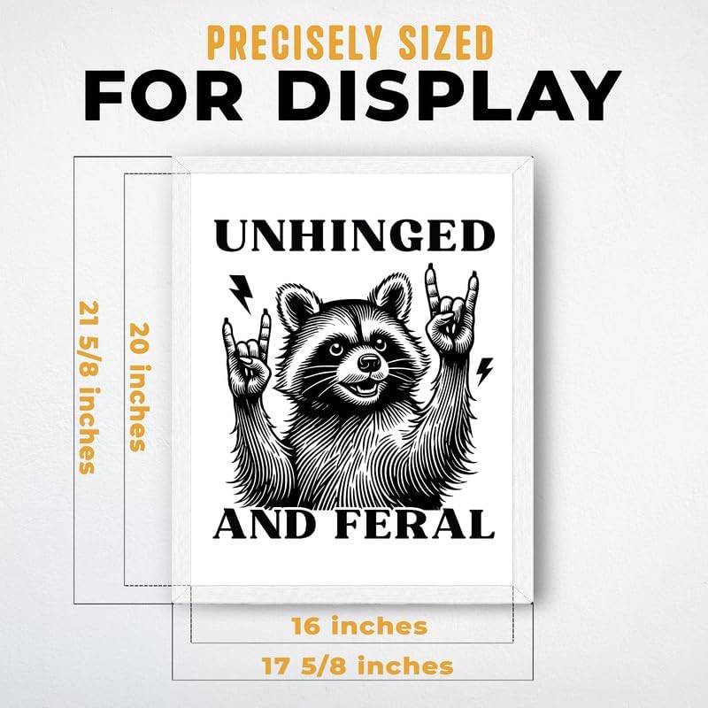 InkFlow Posters Feral Raccoon Fun Canvas Poster - Image 3