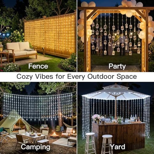 suddus Curtain Lights Untangled, 450 LED Hanging Lights - Image 5