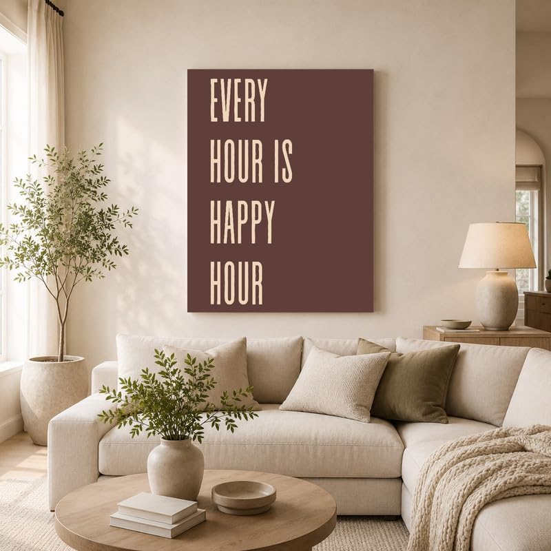 InkFlow Posters Every Hour Happy Hour Canvas Poster - Image 3