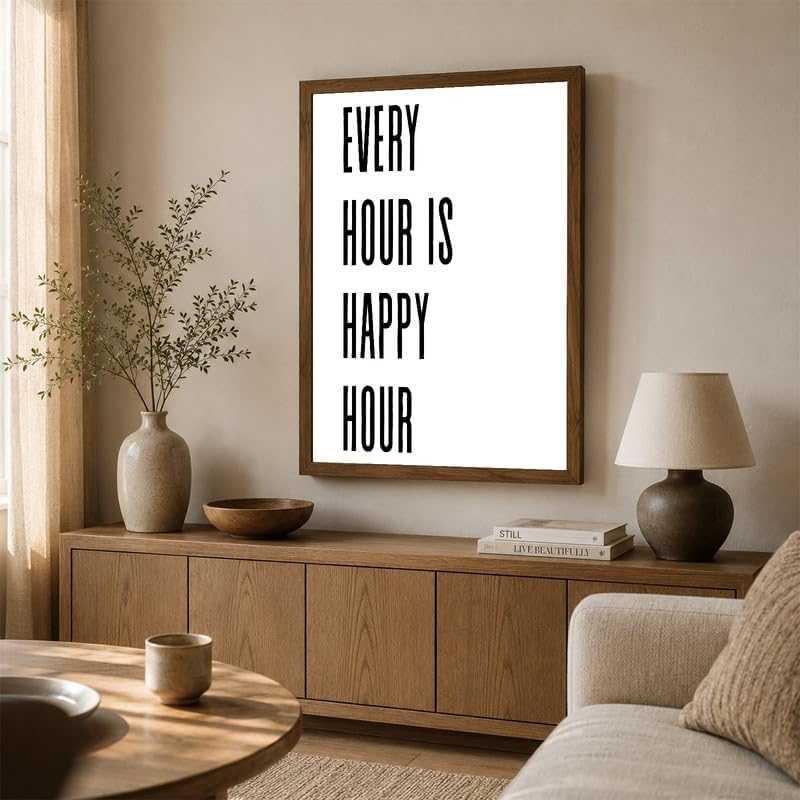 InkFlow Posters Every Hour Happy Hour Canvas Poster - Image 3
