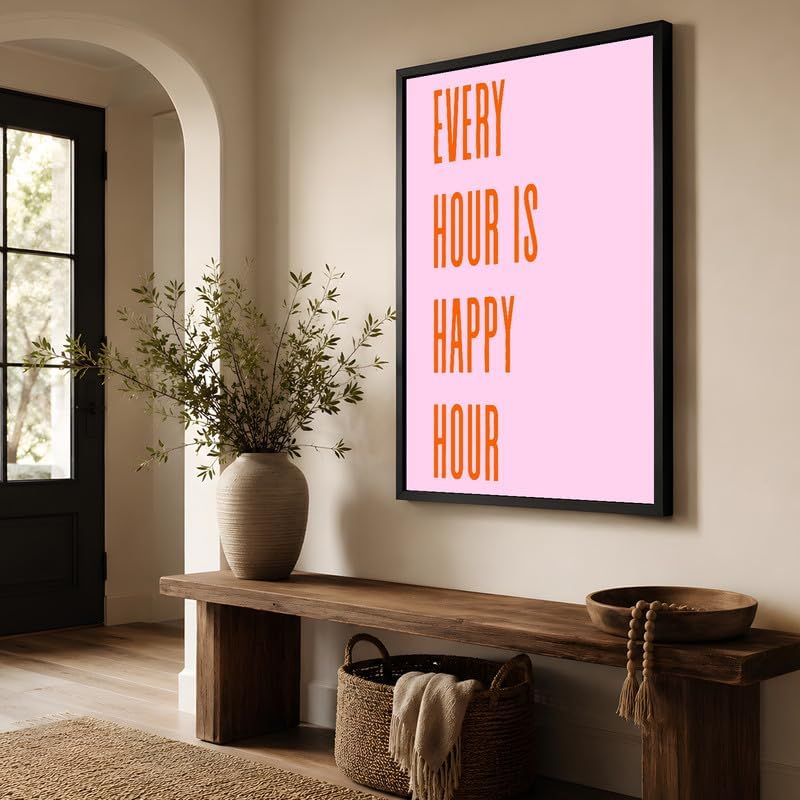 InkFlow Posters Every Hour Happy Hour Canvas Poster - Image 3
