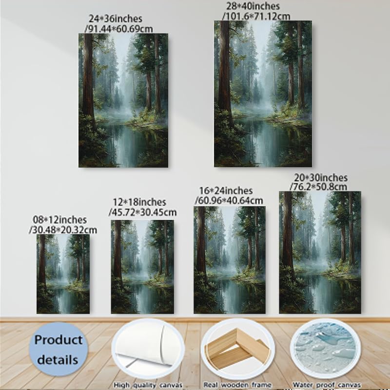 Serene Landscape Canvas Wall Art - Image 5