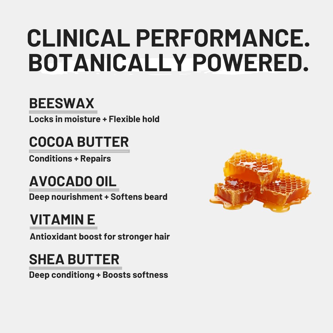 Black Oud Beard Balm for Men – Luxurious Beard Cream with Shea Butter, Coconut Oil & Rich Cream Texture – Deep Conditioning & Styling – 50g