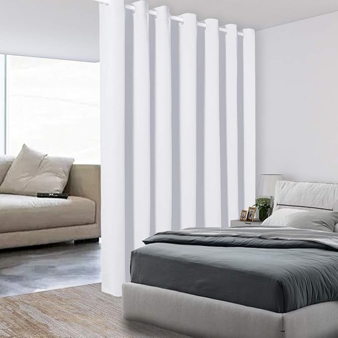 BONZER Extra Wide Room Divider Curtain Screen Partitions Light Reducing Wall by Bonzer