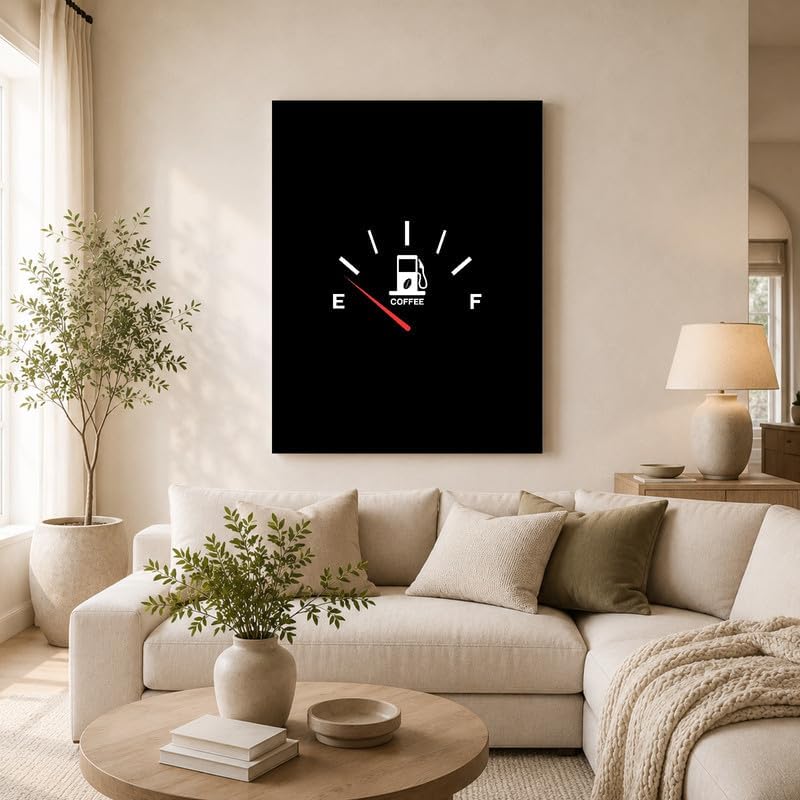 InkFlow Posters Coffee Gauge Canvas Poster - Image 3