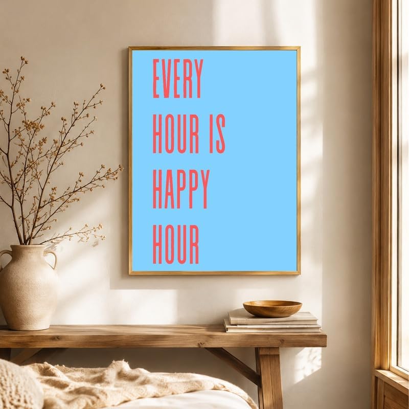 InkFlow Posters Every Hour Happy Hour Canvas Poster - Image 3