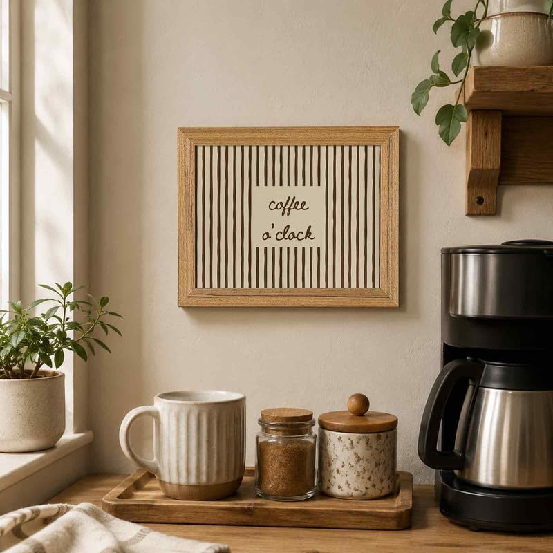 SEYSHUI Framed Coffee Wall Art Kitchen Picture Wall Decor 8x10in - Image 3