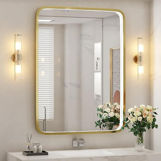 28x36 Inch LED Bathroom Mirror by FTOTI