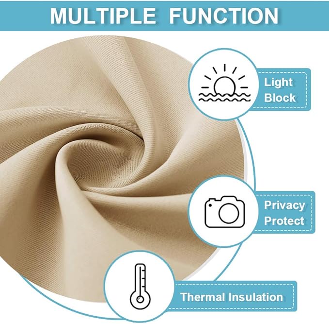 RYB HOME Bathroom Curtains Blackout - Image 7