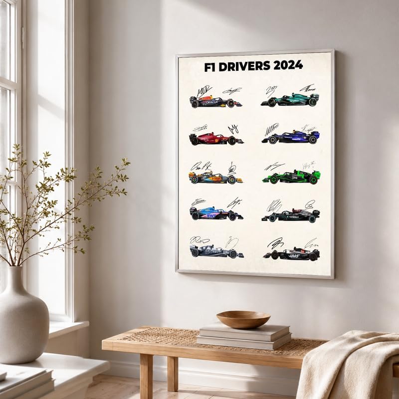 InkFlow Posters Car Racing Canvas Poster - Image 4