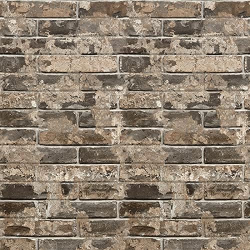 Vintage Brown Brick Wallpaper Peel and Stick Textured 3D Faux Brick Contact - Image 6