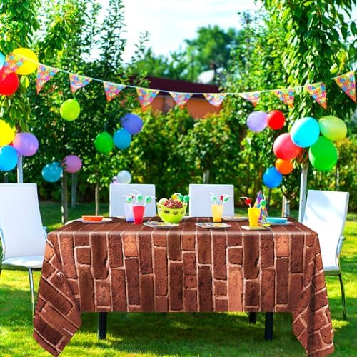 Chuangdi 2Pcs 4.5 x 9ft Brick Stone Backdrop Wallpaper Tablecloth - Image 3