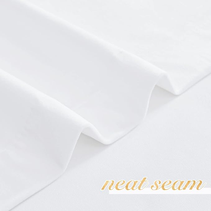 NICETOWN White Velvet Curtains and Drapes 12 ft Long, Extra Long Elegant Wall - Image 6