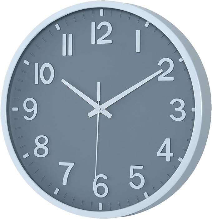 Wall Clocks Battery Operated 12 inch Modern Wall Clock, Silent Non Ticking Wall - Image 2
