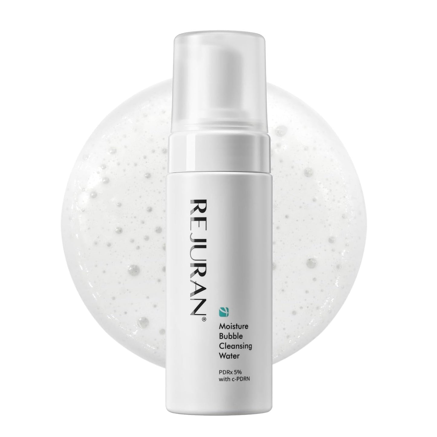 REJURAN® Moisture Bubble Cleansing Water, c-PDRN® - Facial Foaming Cleanser with PDRx, pH-Balanced and Hydrating, Micellar Water for Makeup Removal, Korean Skin Care (5.07 fl oz)