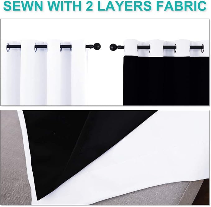 NICETOWN Full Shading Cold Blocking Curtains - Image 5