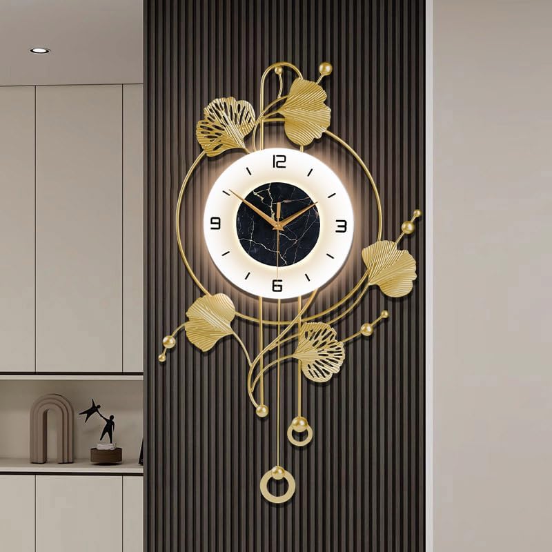 Wall Clock with Light, Large Decorative Clock - Image 6