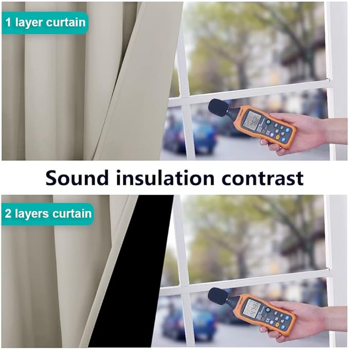 NICETOWN 100% Blackout Window Curtain Panels, Full Light Blocking Drapes - Image 4