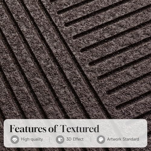 3D Textured Framed Neutral Abstract Wall Art Set, 3 Piece Modern Artwork - Image 3