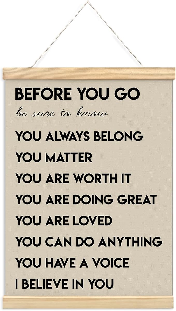 Mental Health Positive Affirmations Inspirational Wall Art Decor, Therapist by Unknown