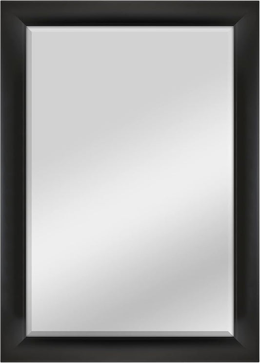 MCS 29.5x41.5 Large Wall Mirror, Classic Black Mirror, Vertical & Horizontal by MCSIndustriesInc