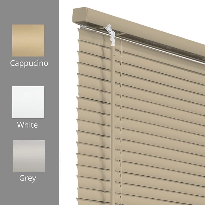 CHICOLOGY Mini Blinds for Indoor Windows – 30"W x 72"H, Cappuccino Horizontal - Image 5