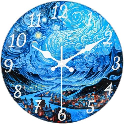 Silent Glass Wall Clock Non Ticking by wallclock