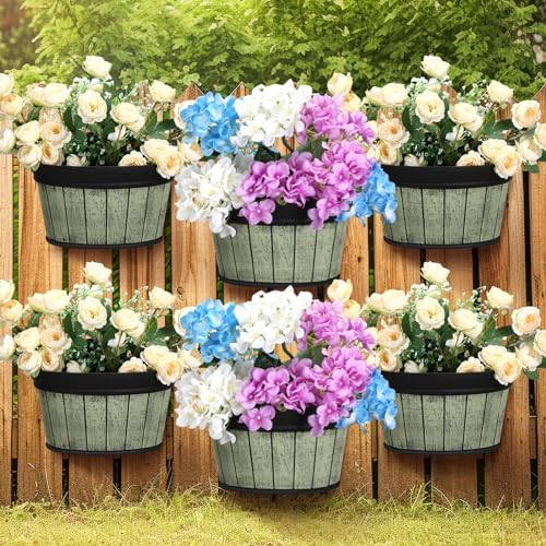 Layhit 6 Pcs Wall Hanging Planters, 10 Inches by ShungLan