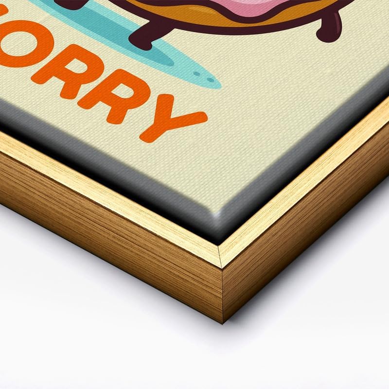 InkFlow Posters Donut Worry Canvas Poster - Image 2