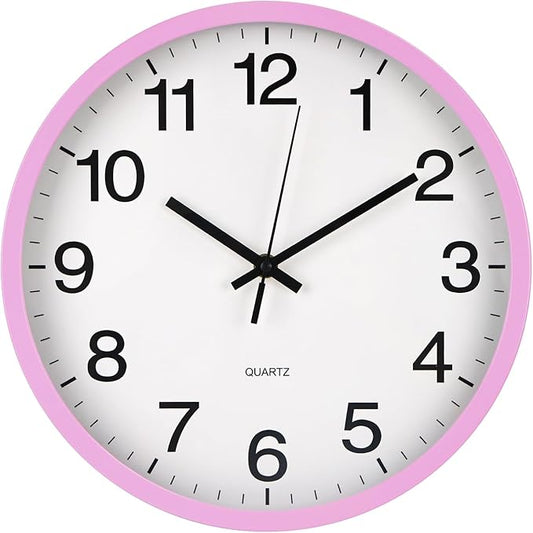 Wall Clock Non-Ticking Silent Quartz Movement Decor Clock Modern Simple Style by BAKBRAND