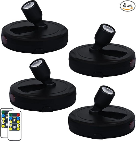 HAMVIDNE LED Spotlight, Battery Powered Picture Lights, Uplighting Indoor by HAMVIDNE