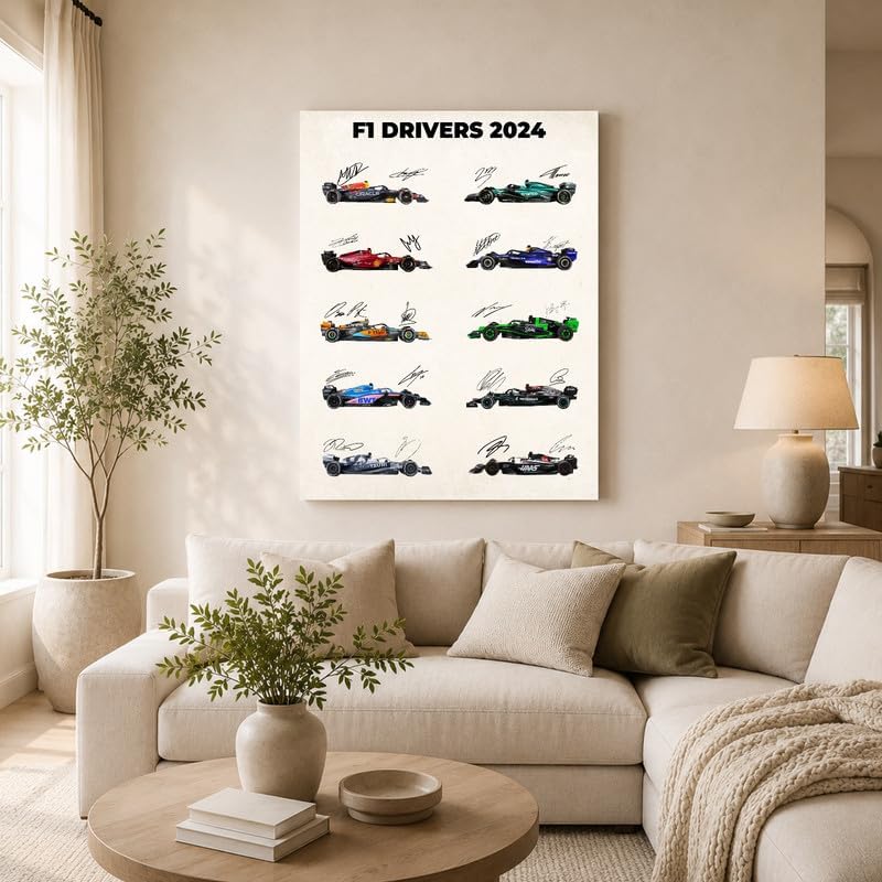 InkFlow Posters Car Racing Canvas Poster - Image 3