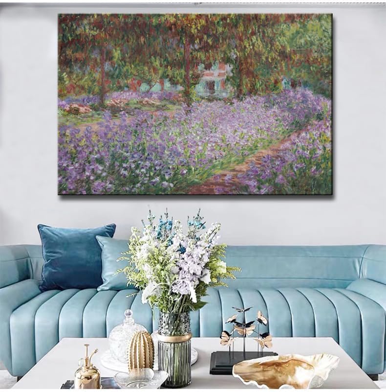 OKEXCKK Irises in Monet's Garden, 1900 by Claude Monet - Image 7