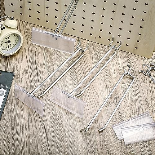 Tandefio 100 Pack Black Metal Peg Board Hooks - Image 7