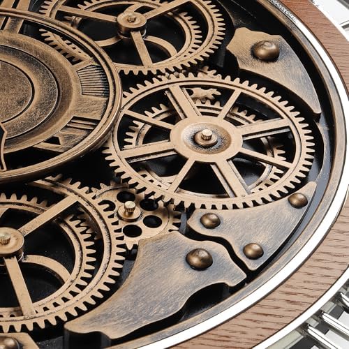 Lafocuse 21 Inch Large Steampunk Wall Clock - Image 6