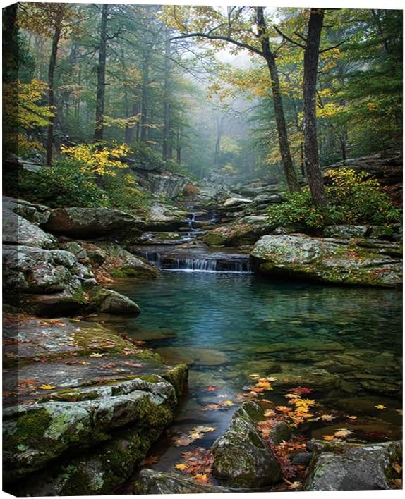 Serene Landscape Canvas Wall Art by Unknown