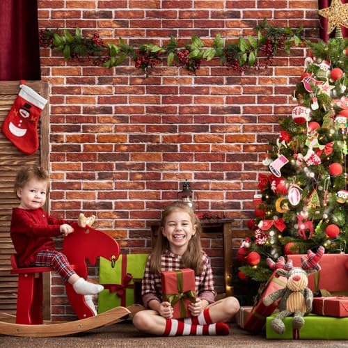 Abyssaly Brick Wallpaper Peel and Stick Red Bricks Wrapping Paper - Image 5