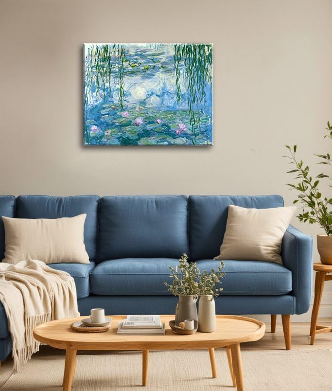 weiyiart Claude Monet Wall Art Water Lilies Painting Impressionist Oil - Image 5