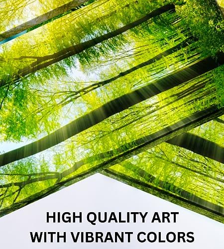 Forest Canvas Wall Art, 24x24 Tree Landscape Picture 2 Piece Set - Image 5