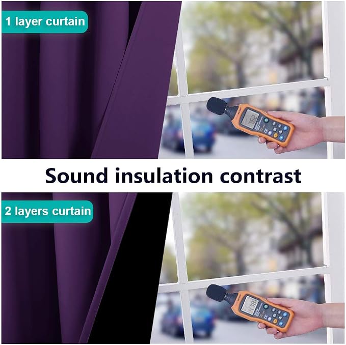 NICETOWN Cold Blocking 100% Blackout Curtains - Image 4