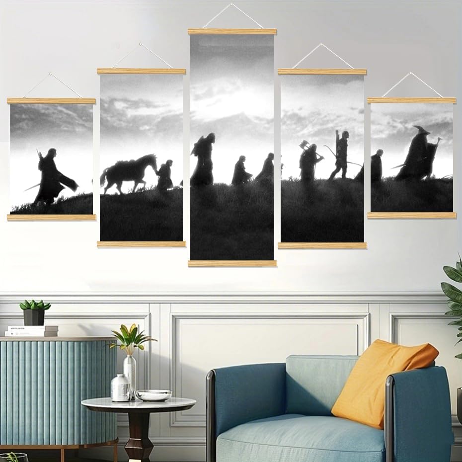 Middle Earth Landscape Wall Art Prints Canvas PaintingFantasy Posters, Wall - Image 3
