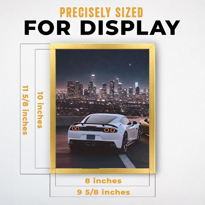 InkFlow Posters City Skyline Sports Car Canvas Poster - Image 3