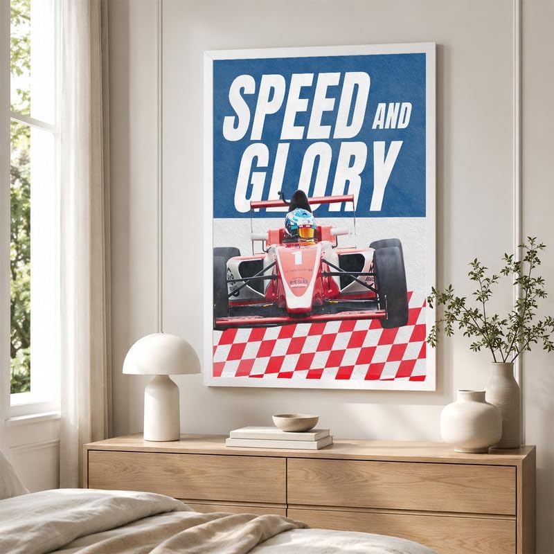 InkFlow Posters Racing Car Canvas Poster - Image 4
