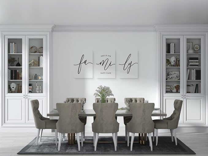 GUBIYU Home Family Wall Art for Living Room & Dining Room, Inspirational Quotes - Image 4