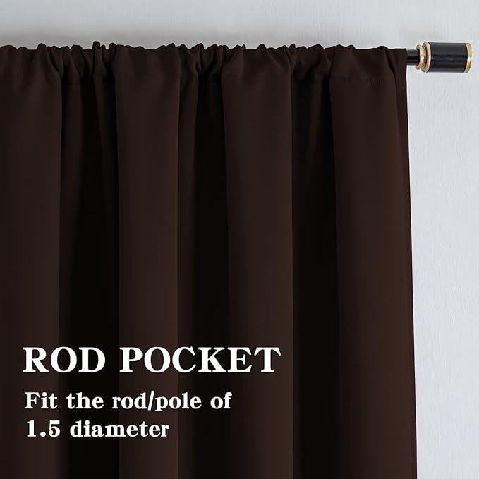 IGEMAEVE Blackout Curtains for Bedroom 1 Panel, Custom Curtains Thermal - Image 2