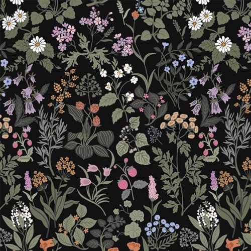 Dimoon 17.3" X 236" Peel and Stick Wallpaper Floral Contact Paper Wall Art by DIYYOURMOON
