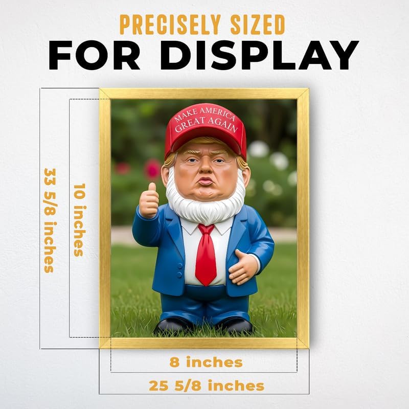InkFlow Posters Garden Gnome Figurine Canvas Poster - Image 3