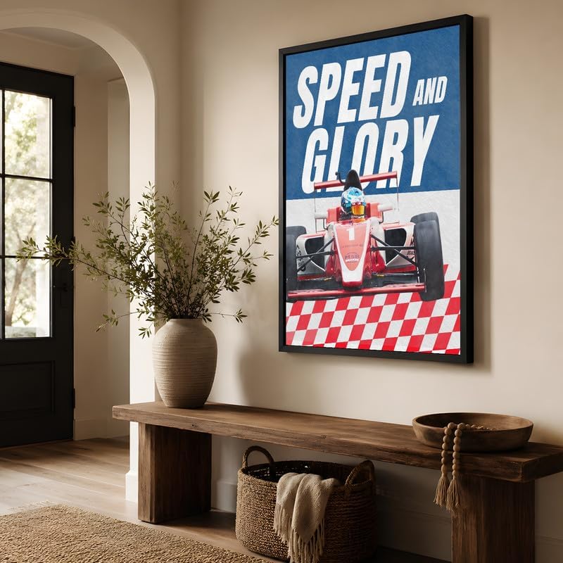InkFlow Posters Racing Car Canvas Poster - Image 3