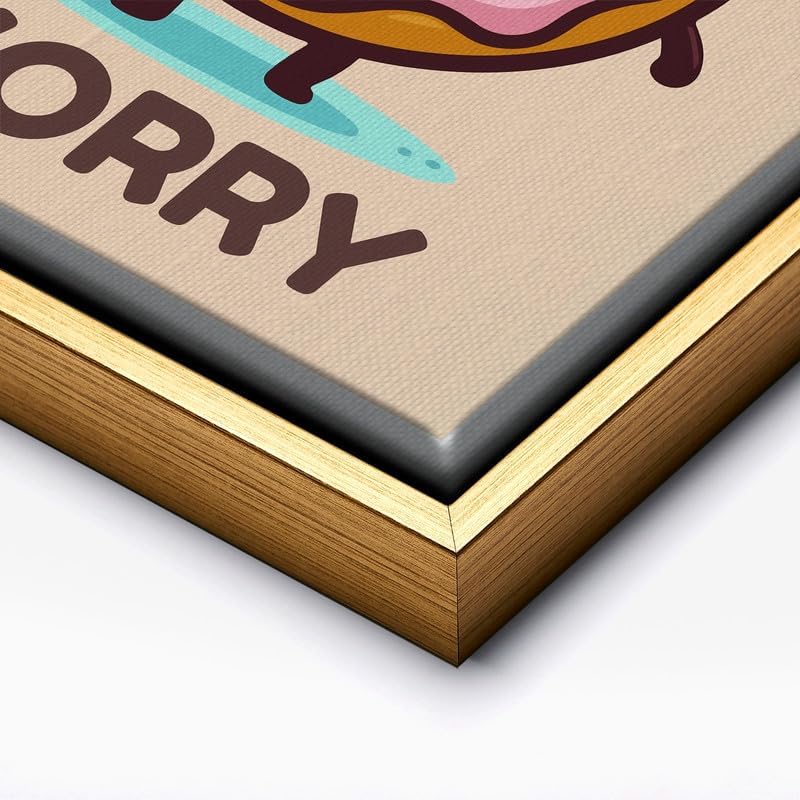 InkFlow Posters Donut Worry Canvas Poster - Image 2